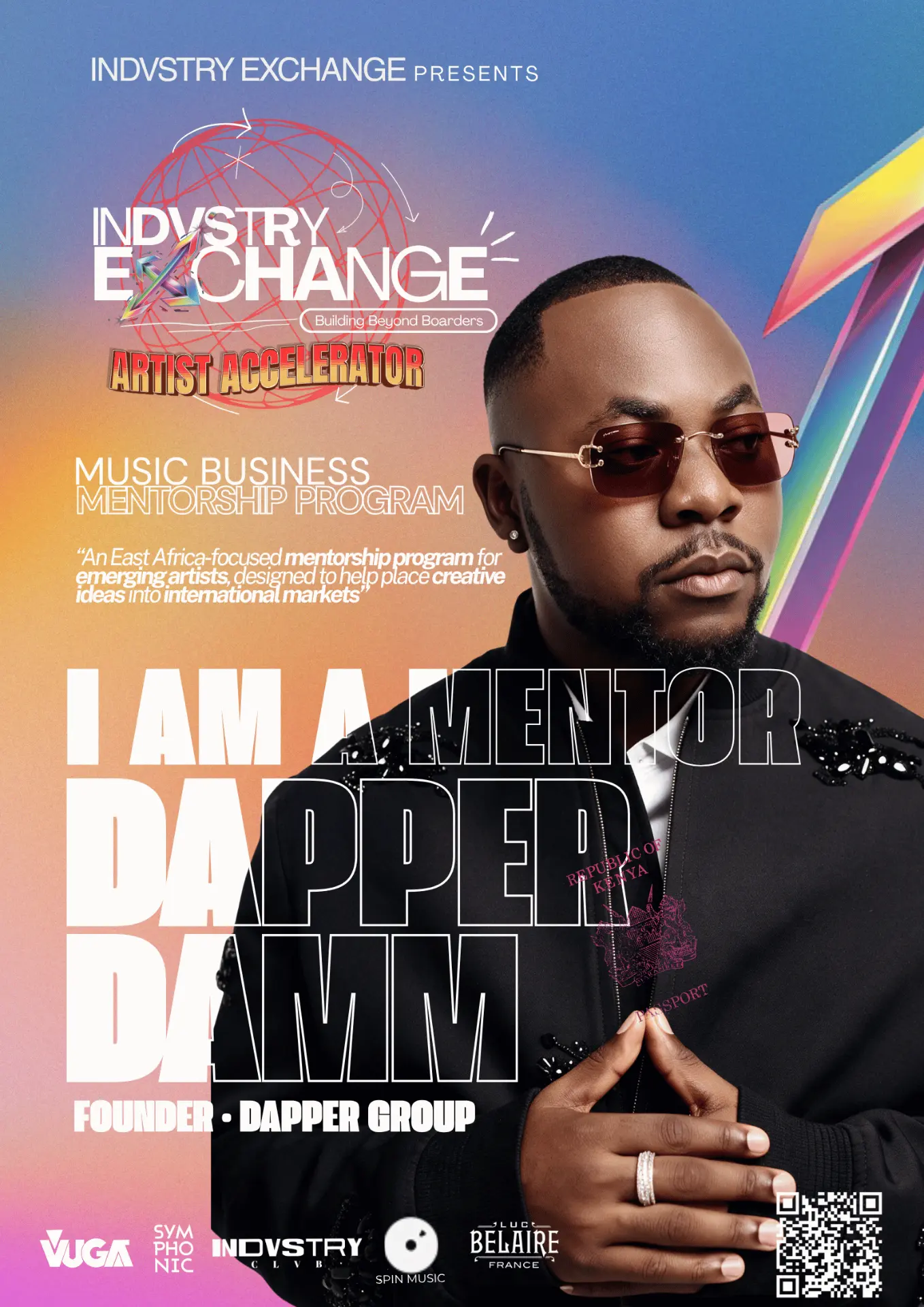 Dapper Damm Artist Accelerator ID card