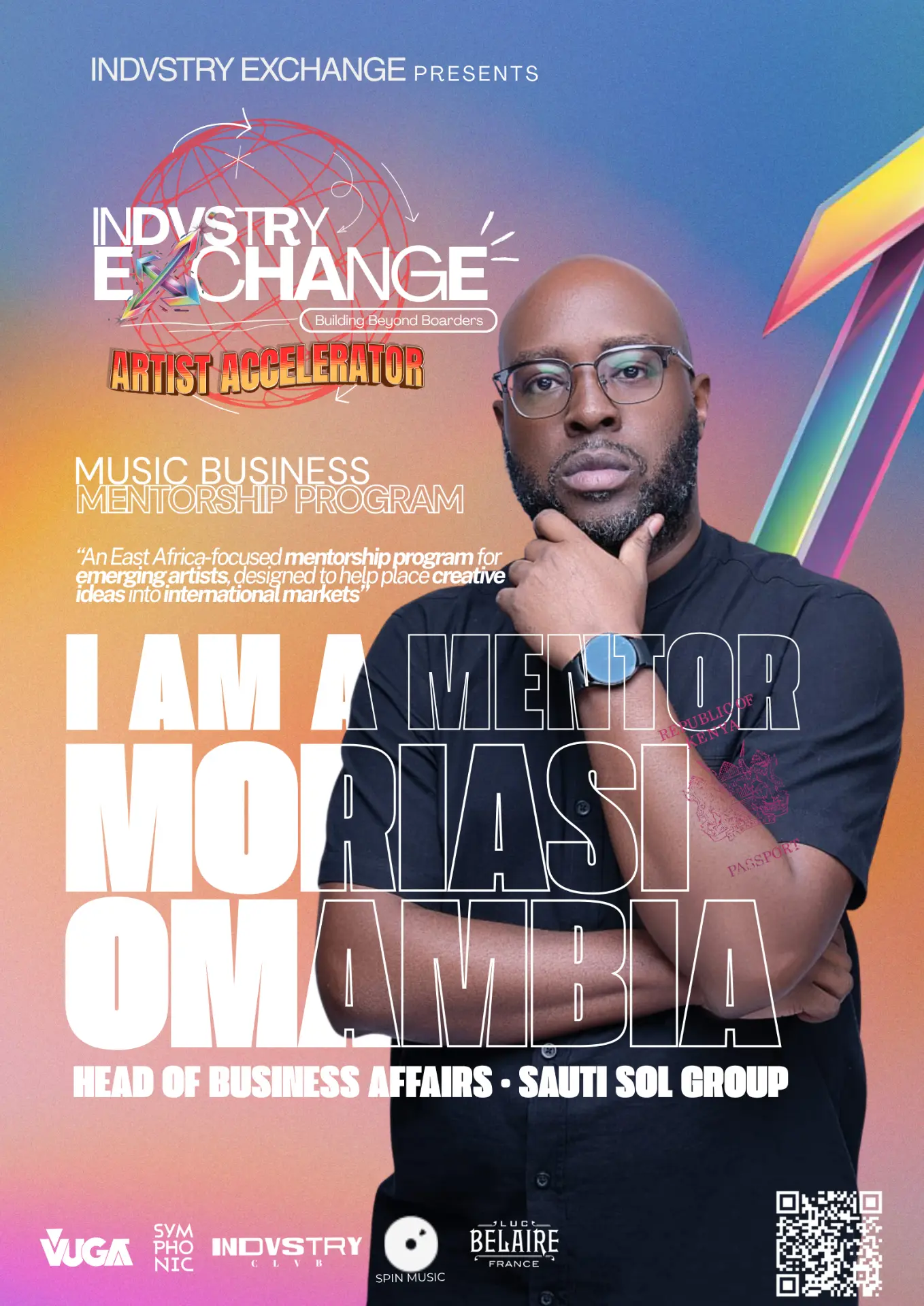 Moriasi Omambia Artist Accelerator ID card