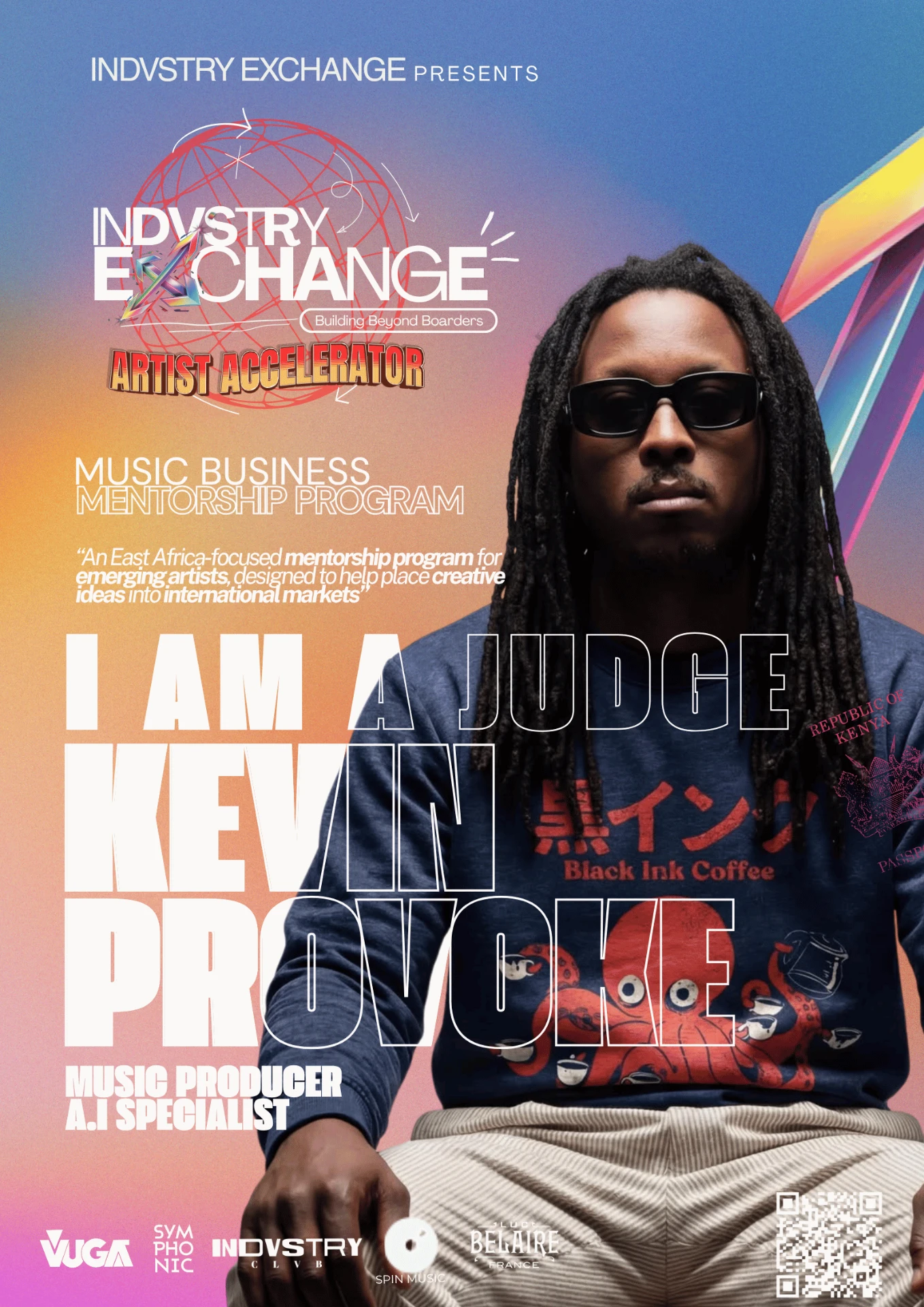 Kevin Provoke Artist Accelerator ID card